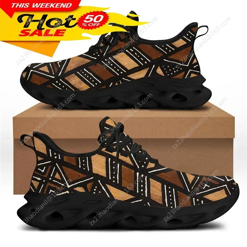 Running Shoes Women - Afrika Etnik Tribal Desenli Erkek Spor