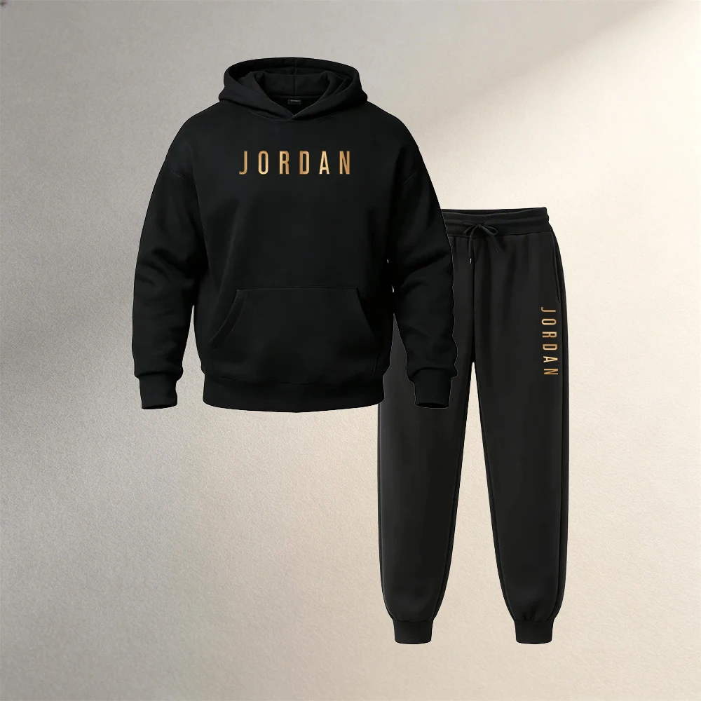 Joggers Pants - Erkek Giyim 2 Parça Kapüşonlu Sweatshirt