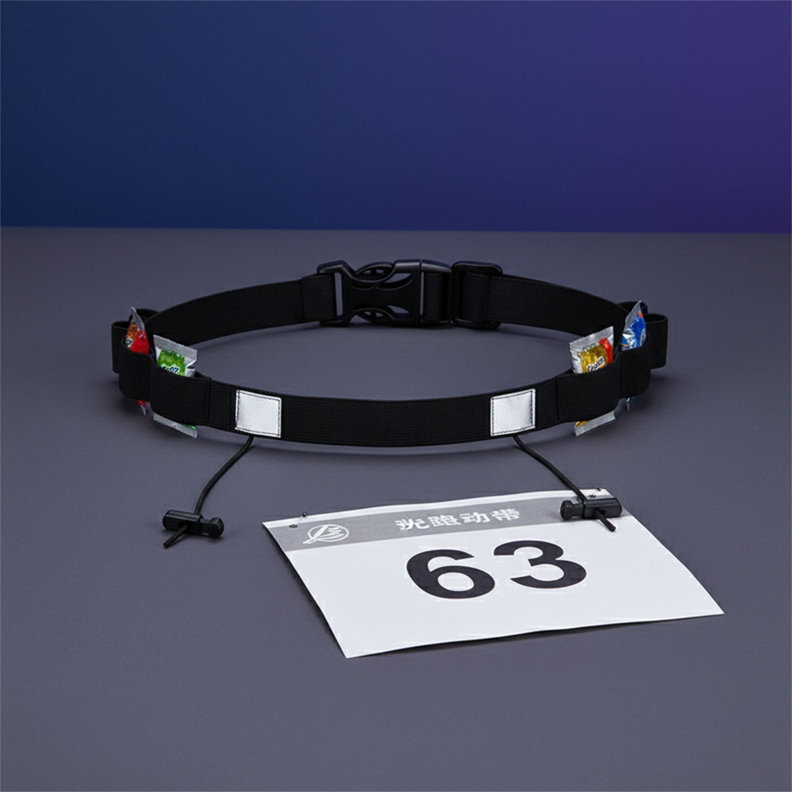 Race Bib - Triatlon Gece Koşusu için Enerji Jeli