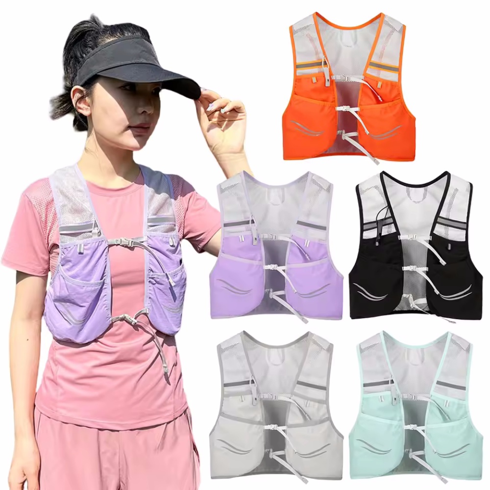 Hydration Vest - Yansıtıcı koşu atleti sıvı alımı koşu