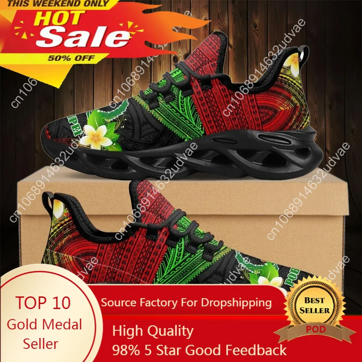 Running Shoes Women - Polinezya Pohnpei Plumeria Tasarım Bayanlar Yastık