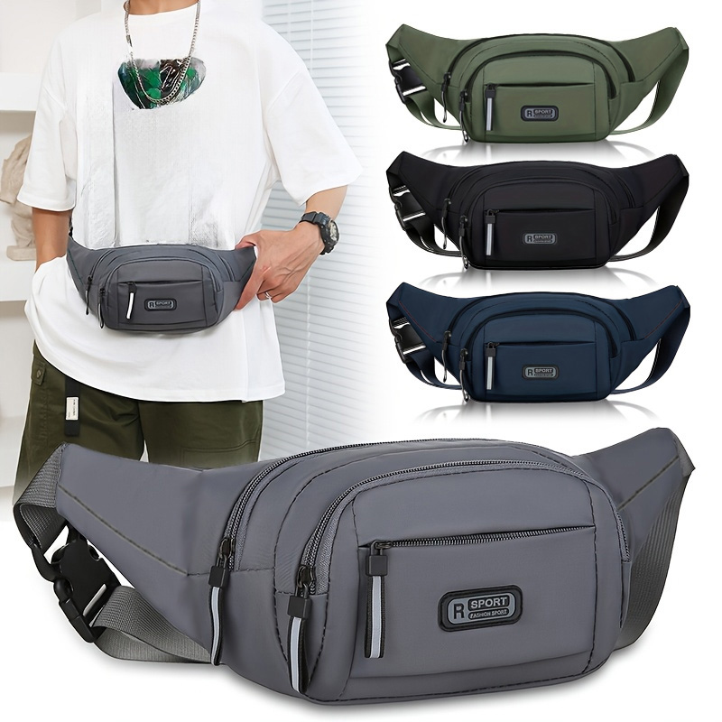 Running Belt - Erkek Su Geçirmez Bel Çantası, Çoklu