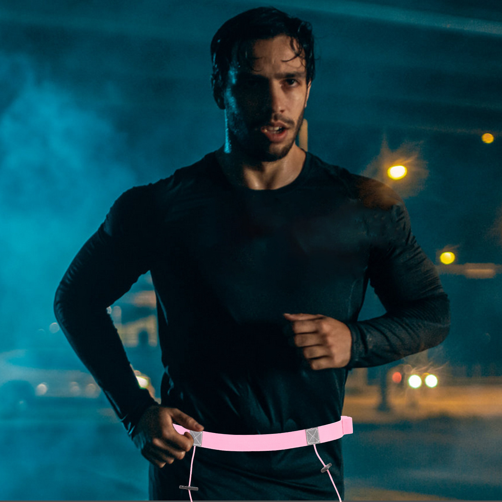 Race Bib - Hafif, Yansıtıcı Koşu Bel Kemeri, Maraton