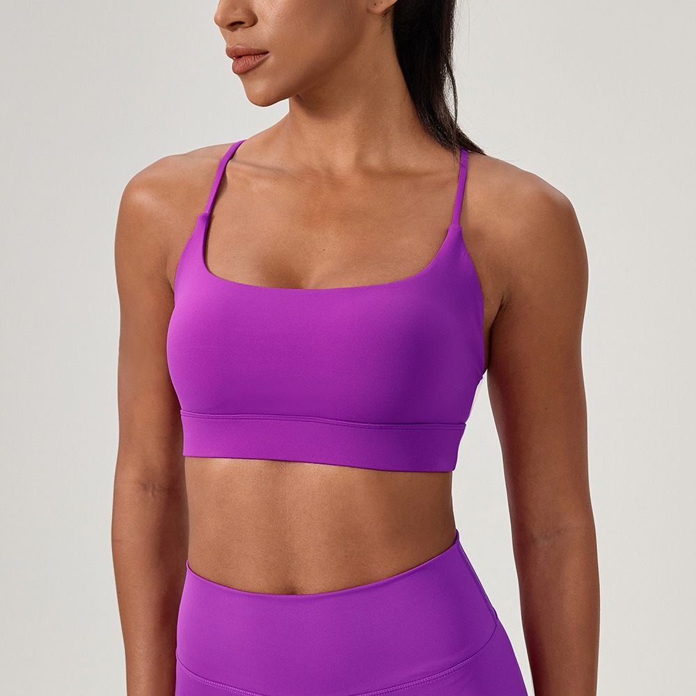 Running Belt - Kadın Seksi Yoga Sutyen Çapraz Askı