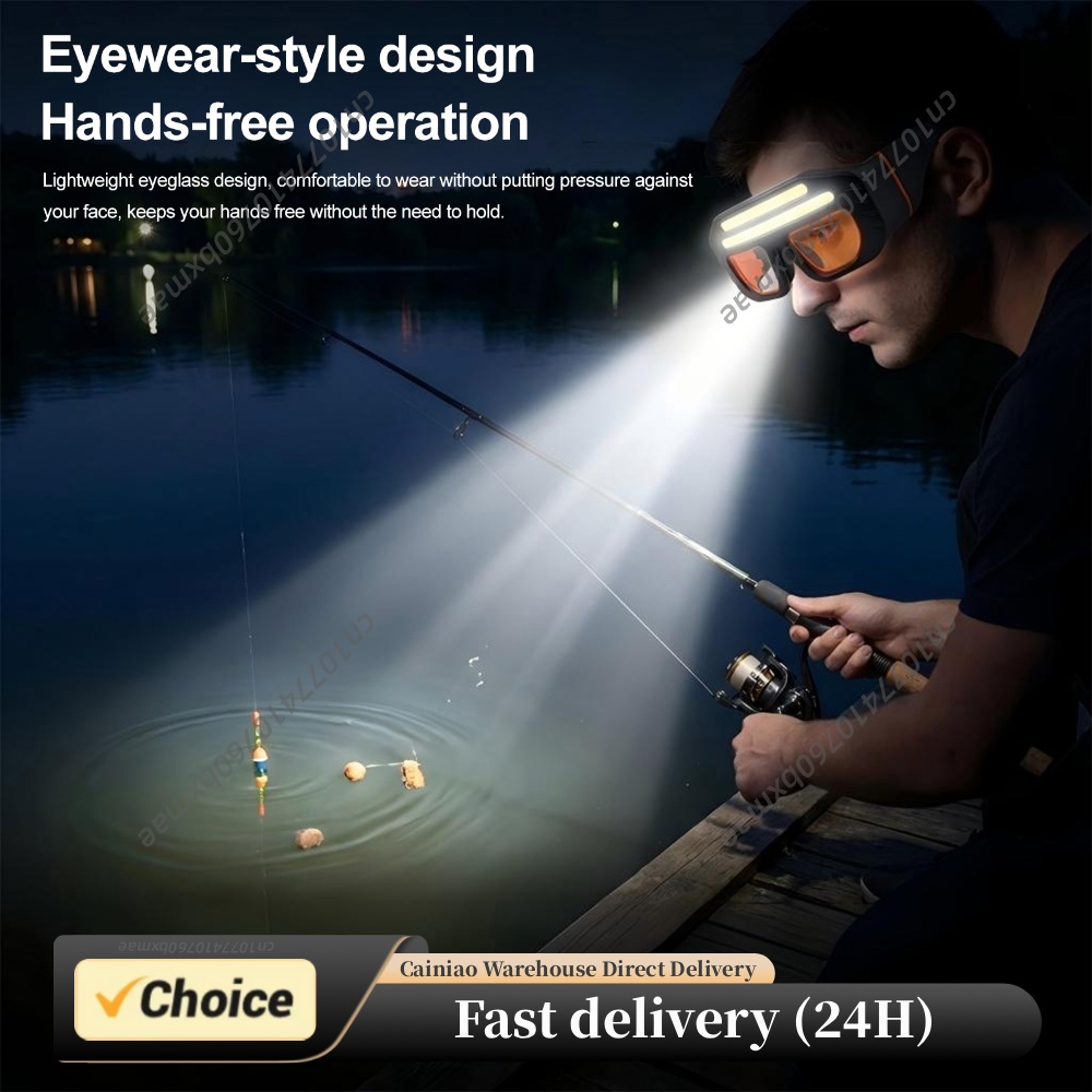 Running Headlamp - LED COB Çift Işık Kaynağı Koruyucu