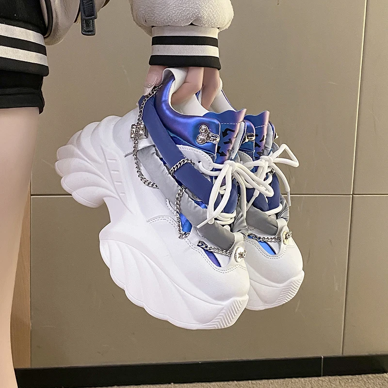 Running Shoes Women - Güzel Kawaii Kadın spor ayakkabı kama