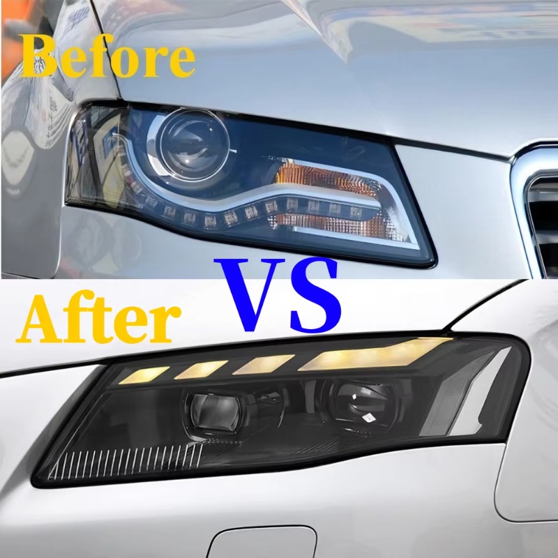 Running Headlamp - Audi A4 B8 Farları 2008-2012 için