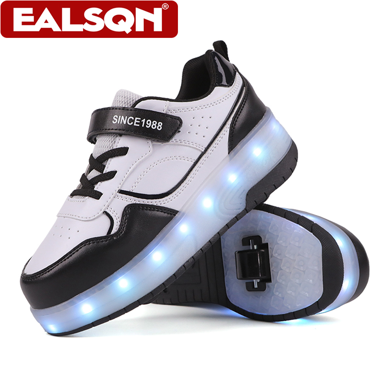 Running Shoes Men - Yeni Çocuk LED Işıklı Tekerlekli Paten