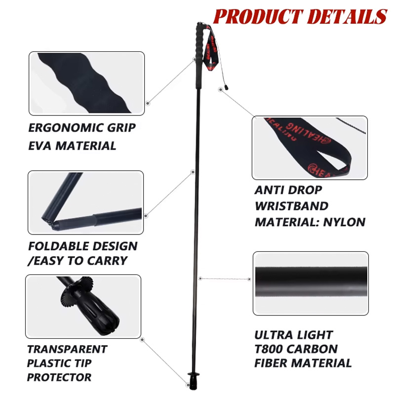 OKHEALING 110g Ultra Hafif 5 B - Trekking Pole Carbon incelemesi ve fiyatı
