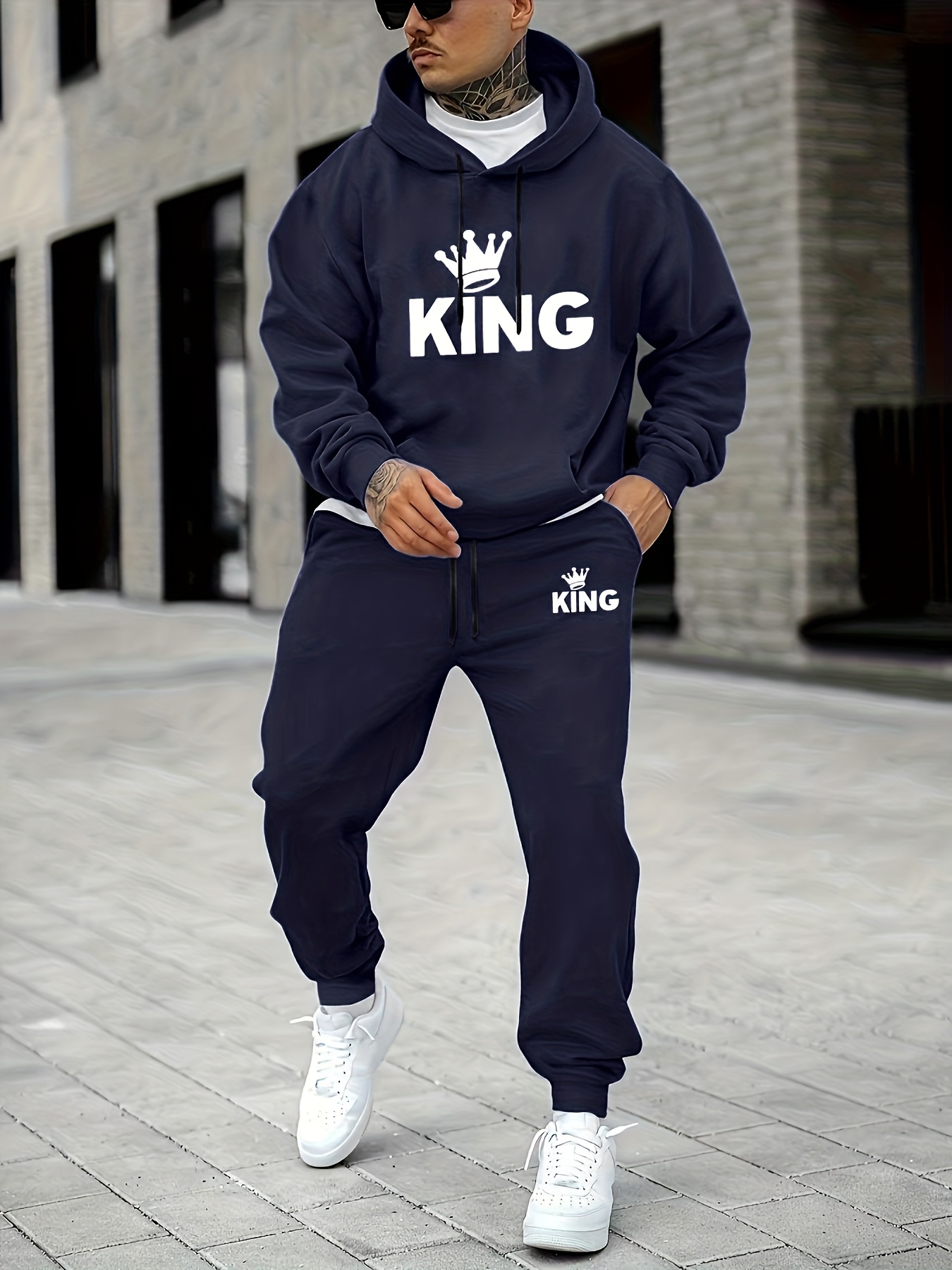 Erkek KING Taç Baskılı Eşofman - Joggers Pants incelemesi ve fiyatı