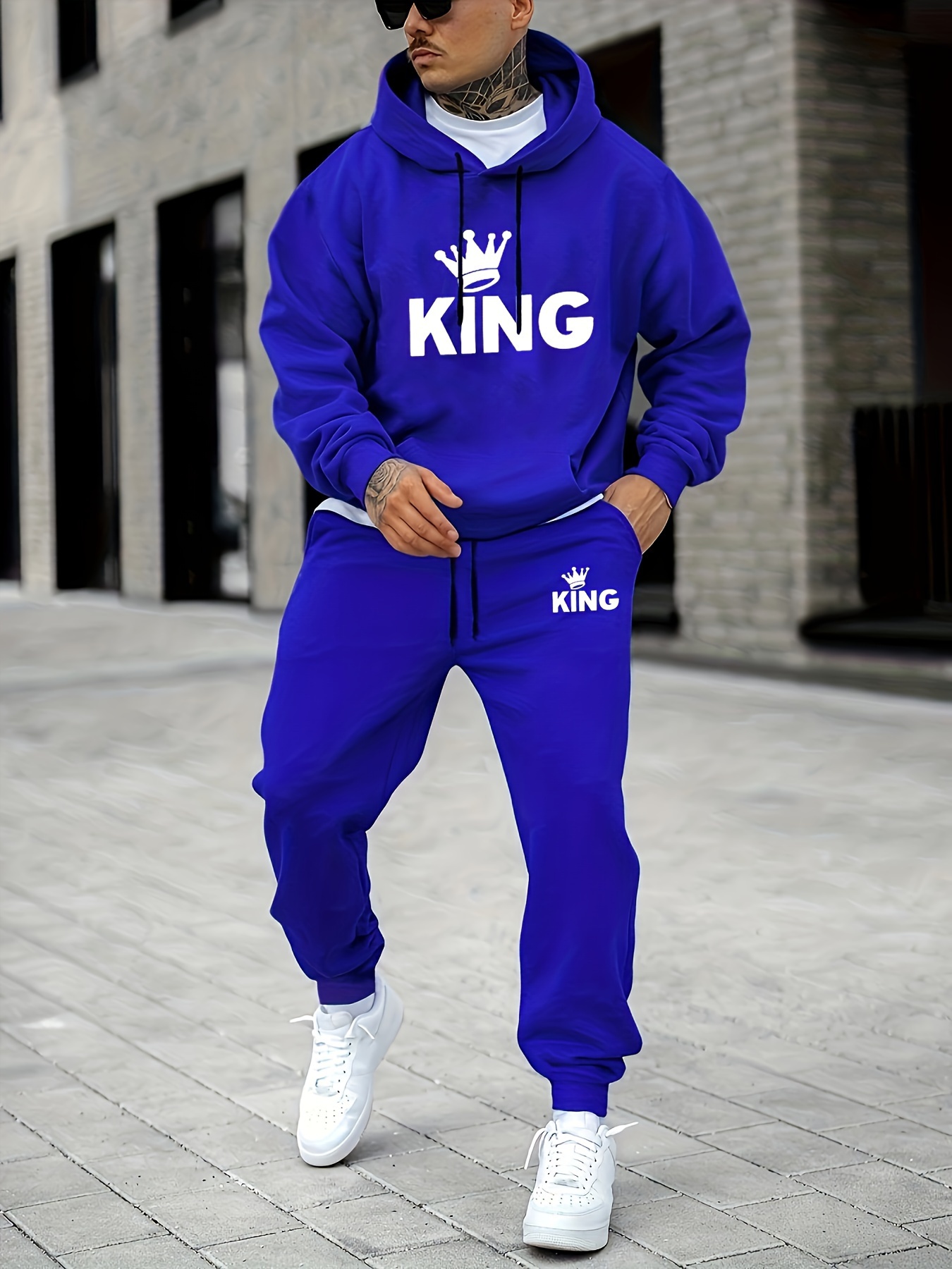 Erkek KING Taç Baskılı Eşofman - Joggers Pants incelemesi ve fiyatı
