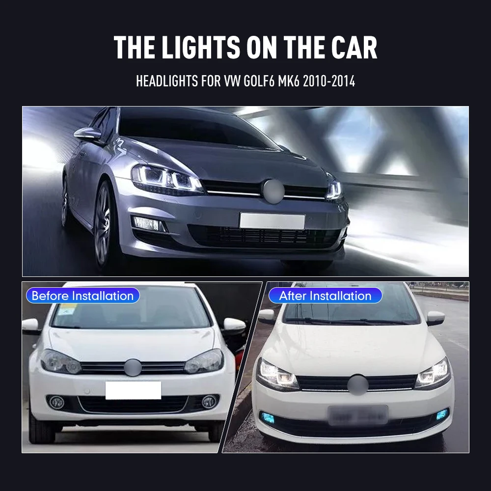 2 Adet VW Golf6 MK6 2010-2014  - Running Headlamp incelemesi ve fiyatı