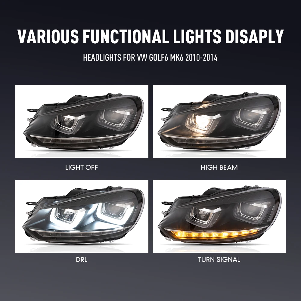 2 Adet VW Golf6 MK6 2010-2014  - Running Headlamp incelemesi ve fiyatı