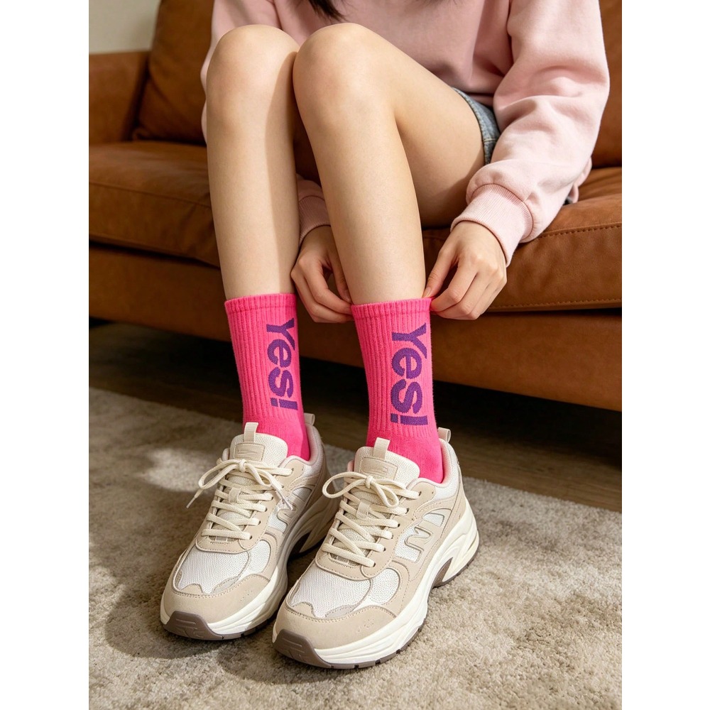 1/4 Çift Floresan Harf Desenli - Sports Socks incelemesi ve fiyatı